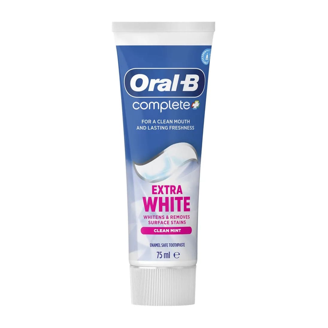 Oral - B Complete Plus Extra White Clean Mint Toothpaste - 75ml - Bloom Pharmacy
