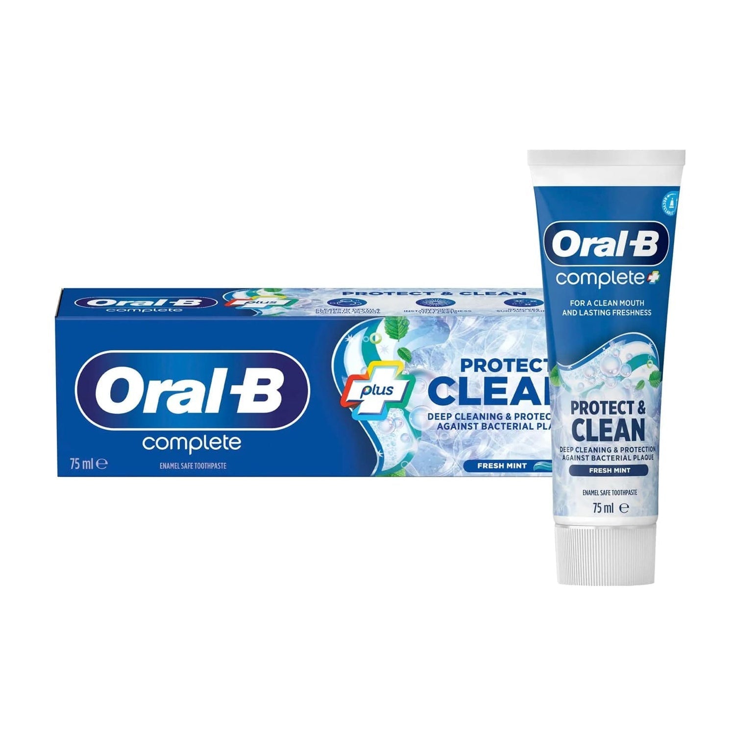 Oral - B Complete Plus Protection & Clean Fresh Mint Toothpaste - 75ml - Bloom Pharmacy
