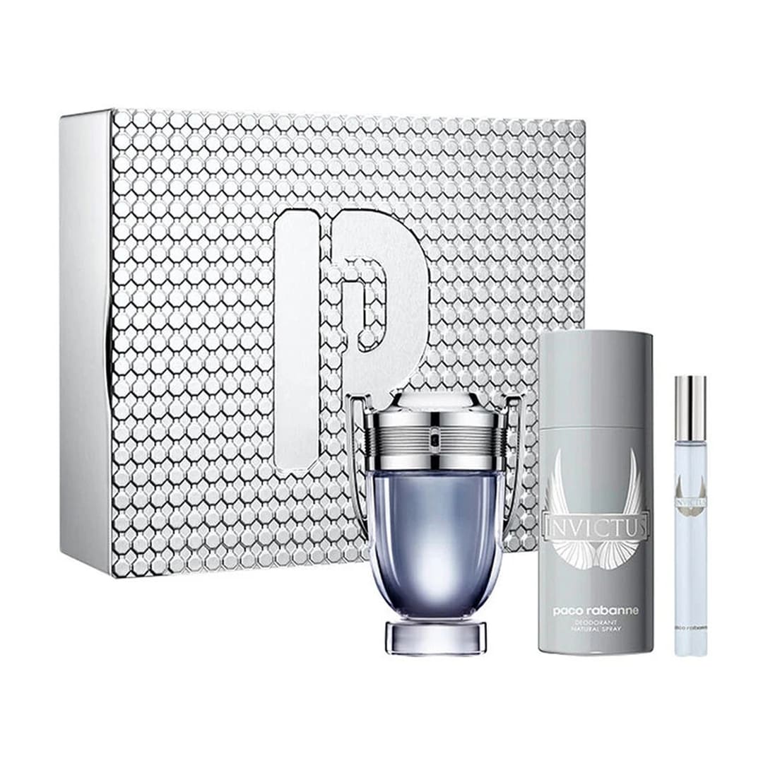 Paco Rabanne Invictus EDT For Men Gift Set - Bloom Pharmacy