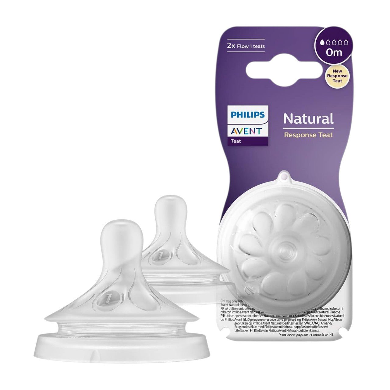 Philips Avent Natural Response Teat 0m - 2 Pcs - Bloom Pharmacy