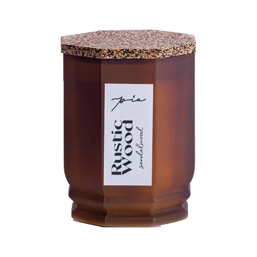 Pia Scents Rustic Wood Scented Candle - Bloom Pharmacy