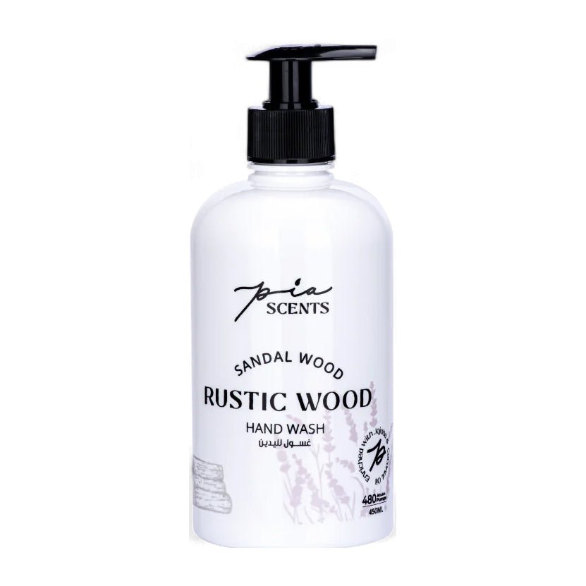 Pia Scents Sandal Wood Rustic Wood Hand Wash – 450ml - Bloom Pharmacy