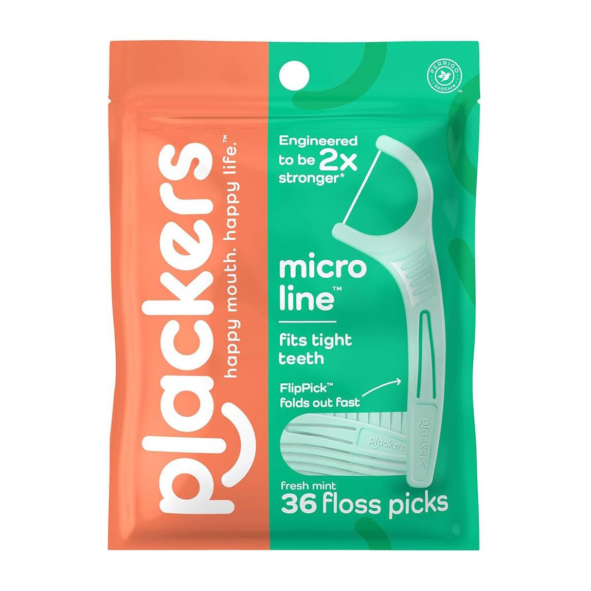 Plackers Micro Mint Dental Flossers - 36 Count - Bloom Pharmacy