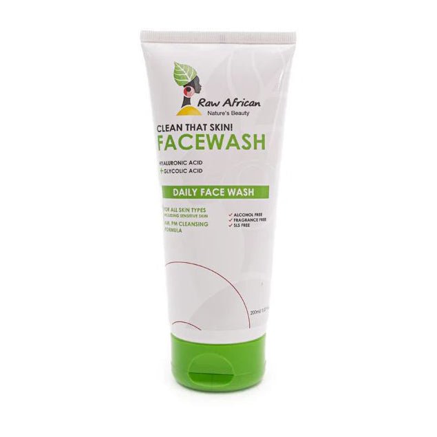 Raw African Daily Face Wash – 200ml - Bloom Pharmacy