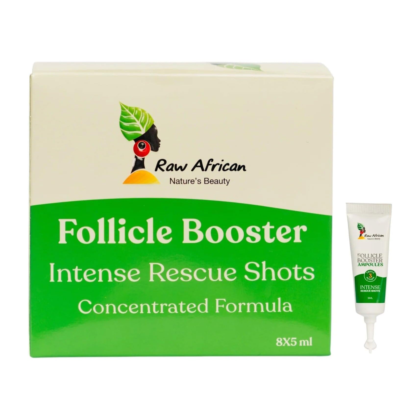 Raw African Follicle Booster Ampoules - 8x5ml - Bloom Pharmacy