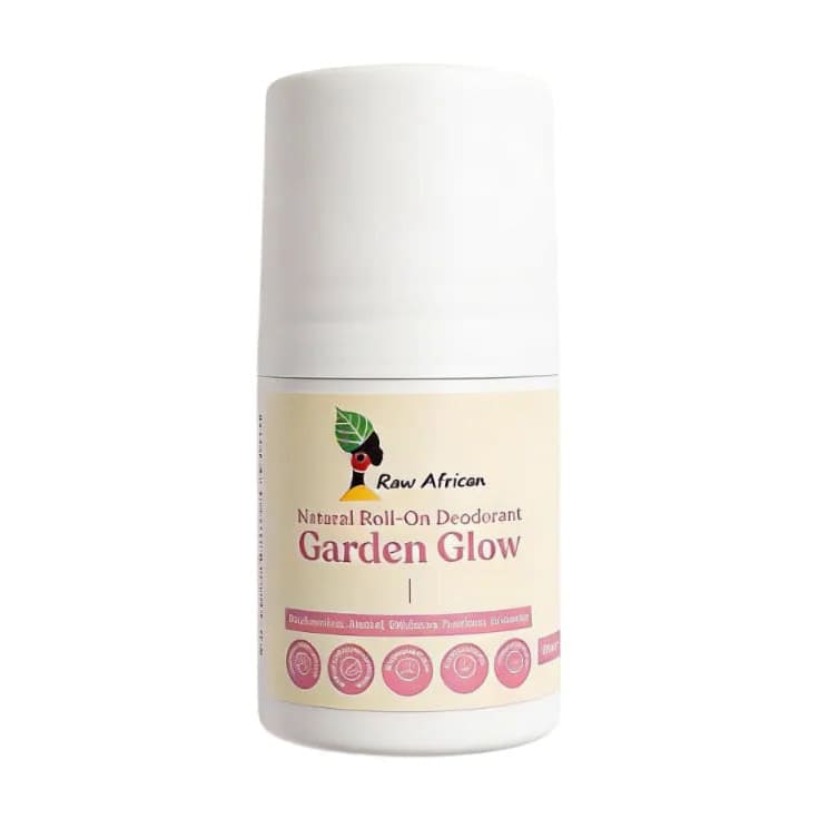 Raw African Garden Glow Natural Deodorant Roll On - 60gm - Bloom Pharmacy