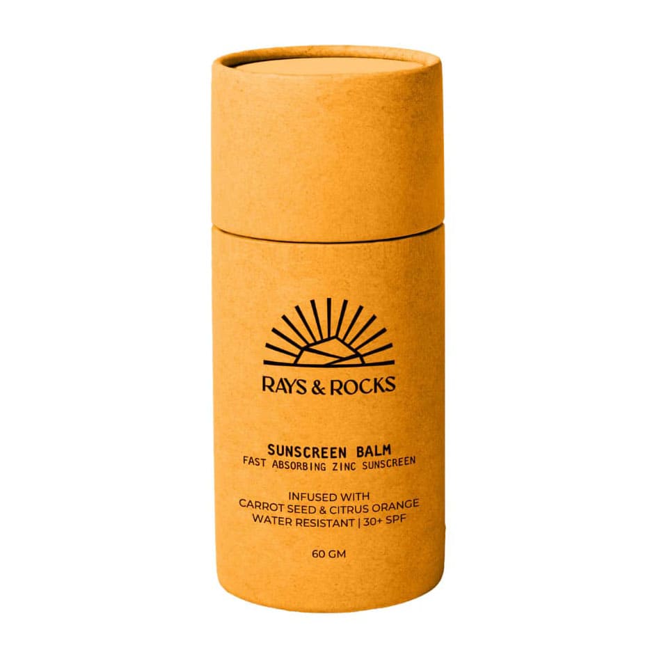 Rays & Rocks Fast Absorbing Zinc SPF 30+ Sunscreen Balm - 60gm - Bloom Pharmacy
