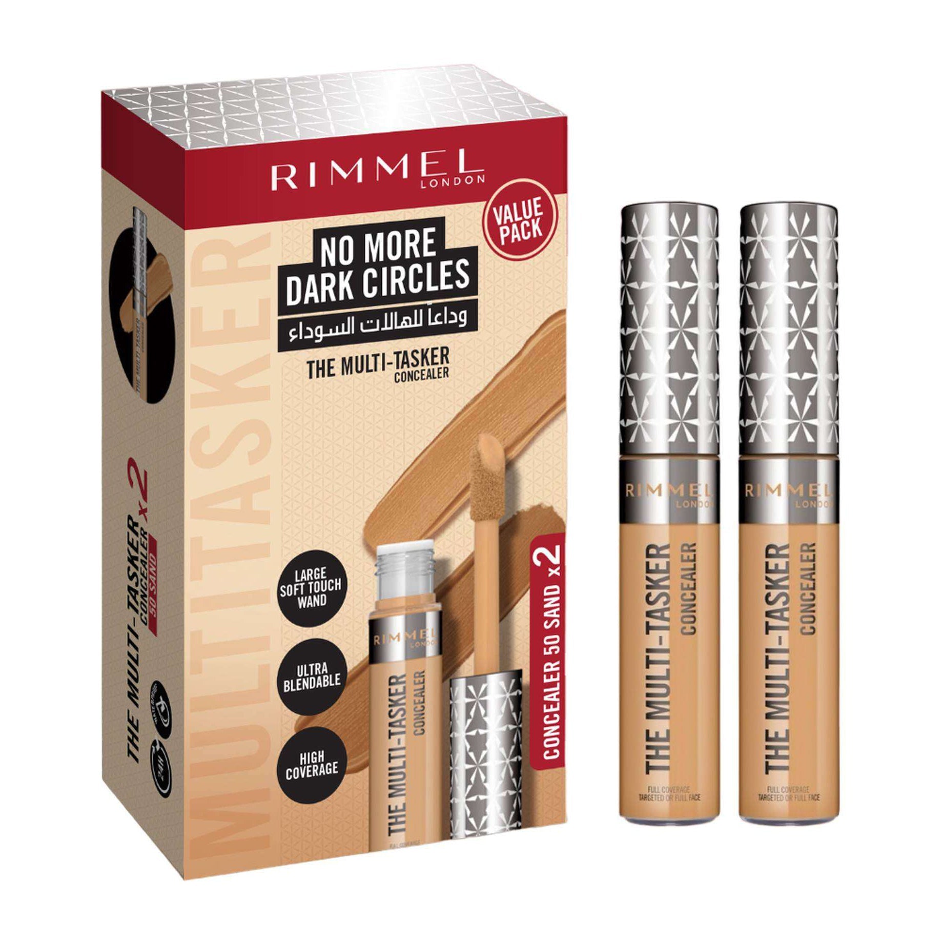 Rimmel The Multi Tasker Concealer 050 Sand - 2 Pcs - Bloom Pharmacy