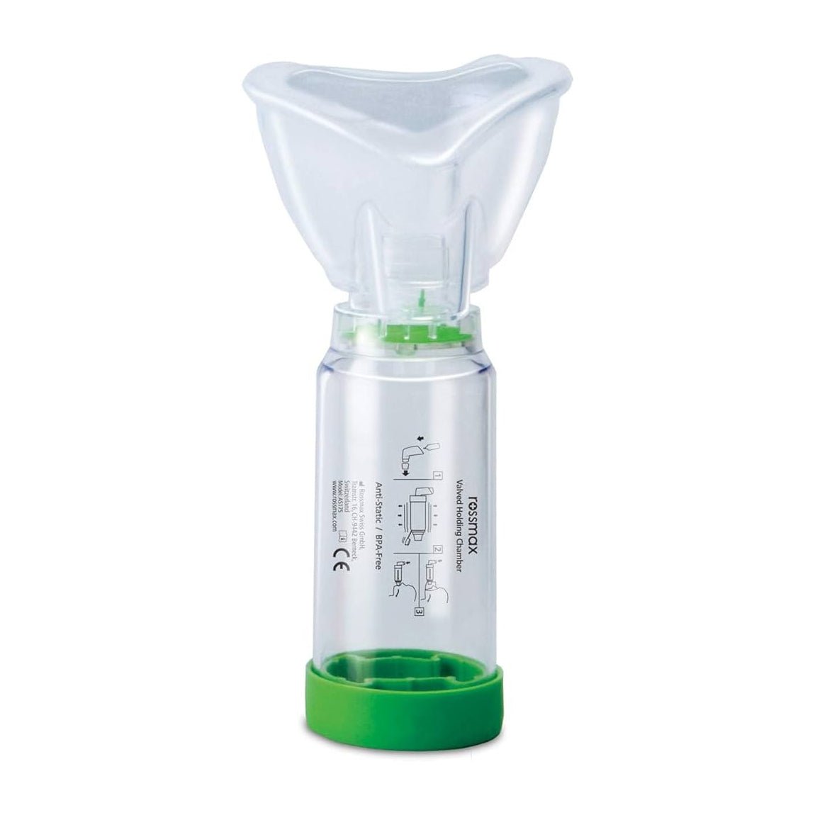 Rossmax Valved Holding Chamber For Adult (5 years+) - 175ml - Bloom Pharmacy