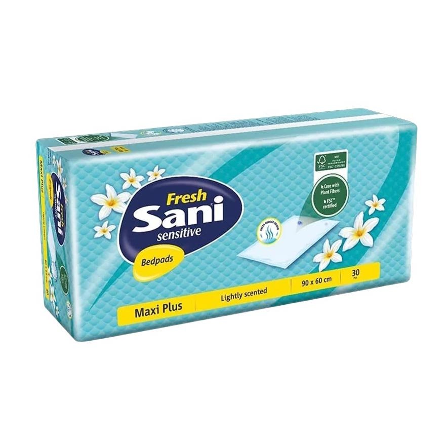 Sani Senstive Frech Maxi Plus Bed Pads (60x90) - 30 Pcs - Bloom Pharmacy