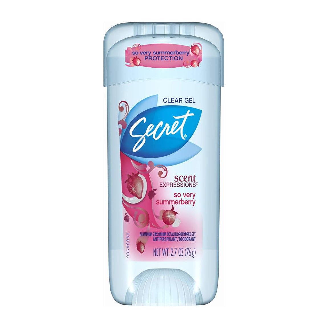 Secret Summerberry Antiperspirant Deodorant Gel - 76gm - Bloom Pharmacy