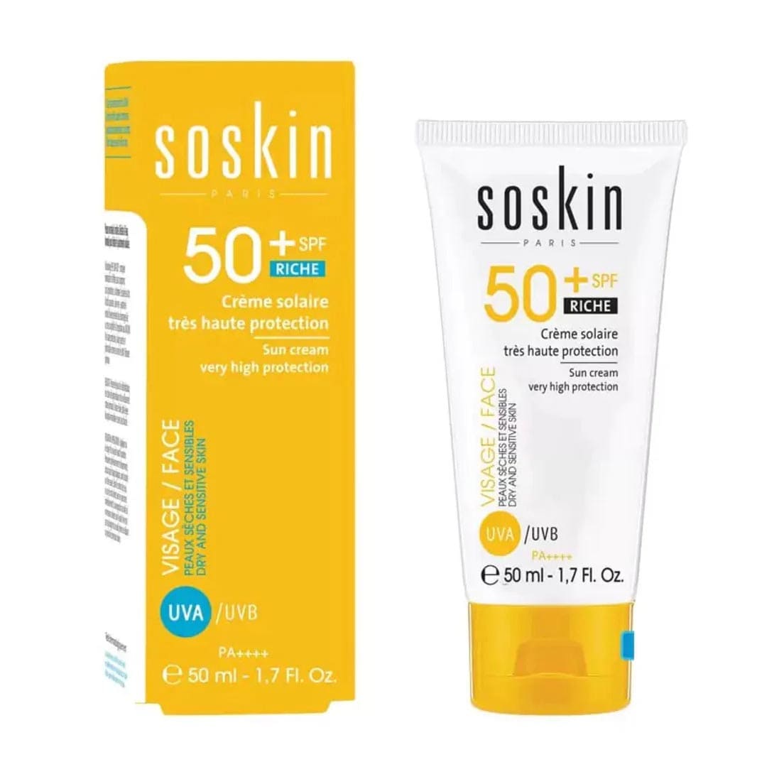 Soskin Very High Protection SPF 50+ Riche Sunscreen Cream - 50ml - Bloom Pharmacy