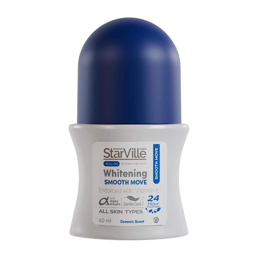 Starville Whitening Smooth Move Antiperspirant Roll On - 60ml - Bloom Pharmacy