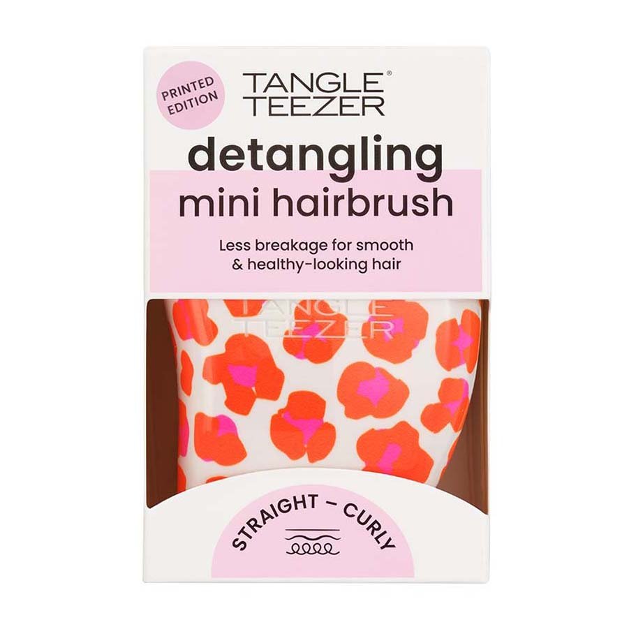 Tangle Teezer The Original Straight and Curly Detangling Mini Hair Brush - Leo Orange - Bloom Pharmacy