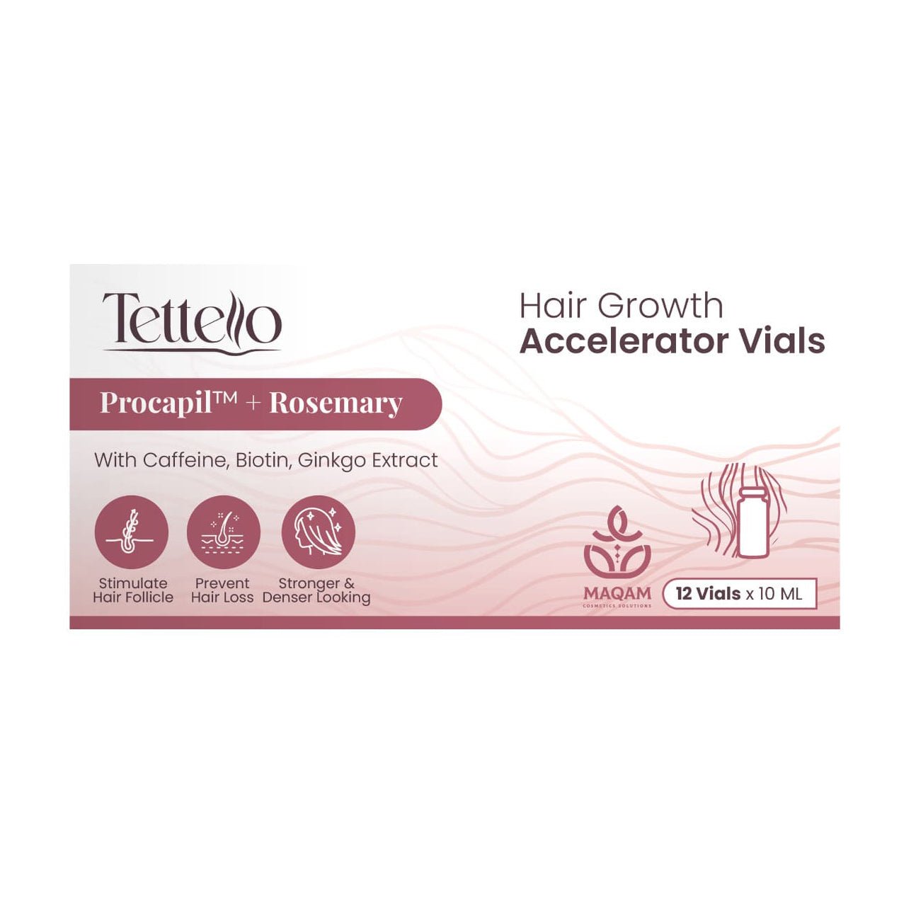 Tettello Hair Growth Accelerator Vials - 12 Vials X 10ml - Bloom Pharmacy