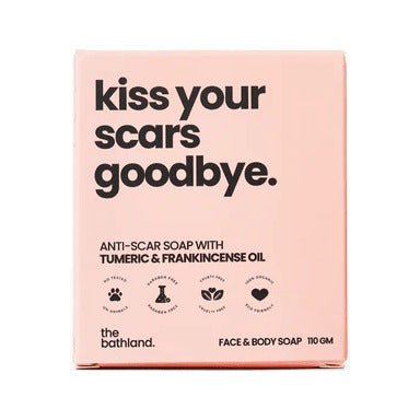 The Bathland Anti - Scar Soap With Turmeric & Frankincense Oil – 110gm - Bloom Pharmacy