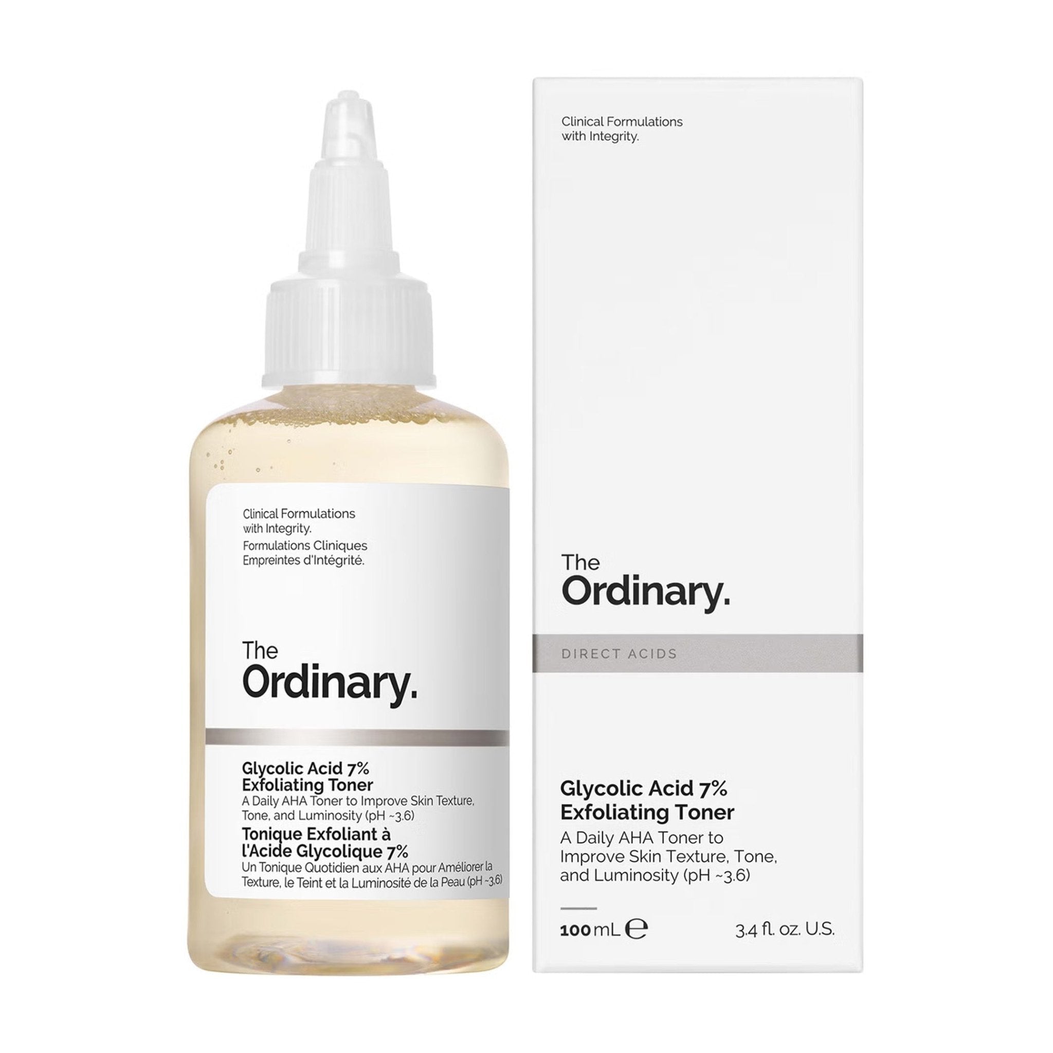 The Ordinary Glycolic Acid 7% Exfoliating Toner - 100ml - Bloom Pharmacy