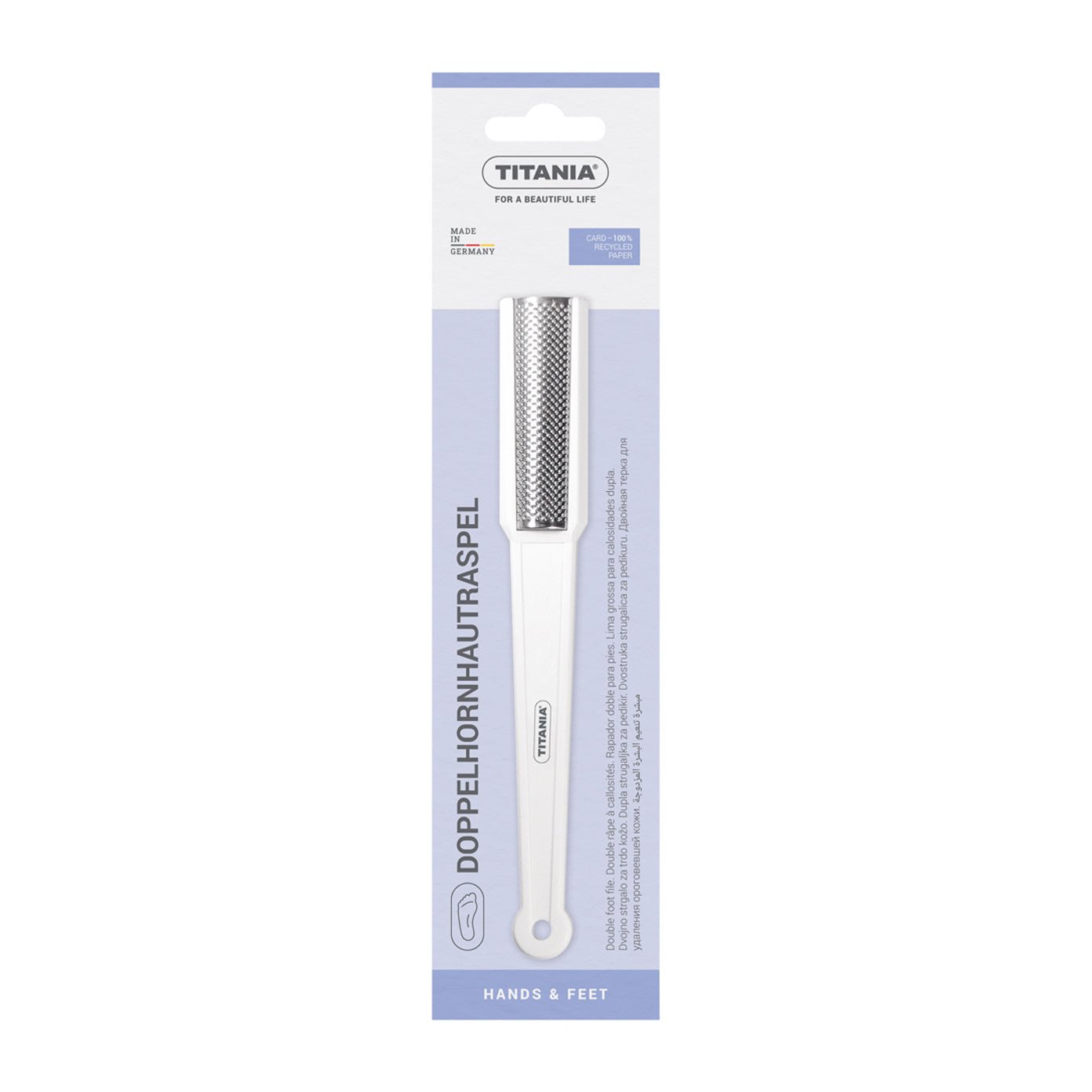 Titania Double Sided Metal Foot File - 3010 - Bloom Pharmacy
