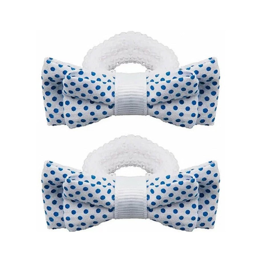 Titania Girls Care 2 Knots on white Elastic 7905 - 2pcs - Bloom Pharmacy