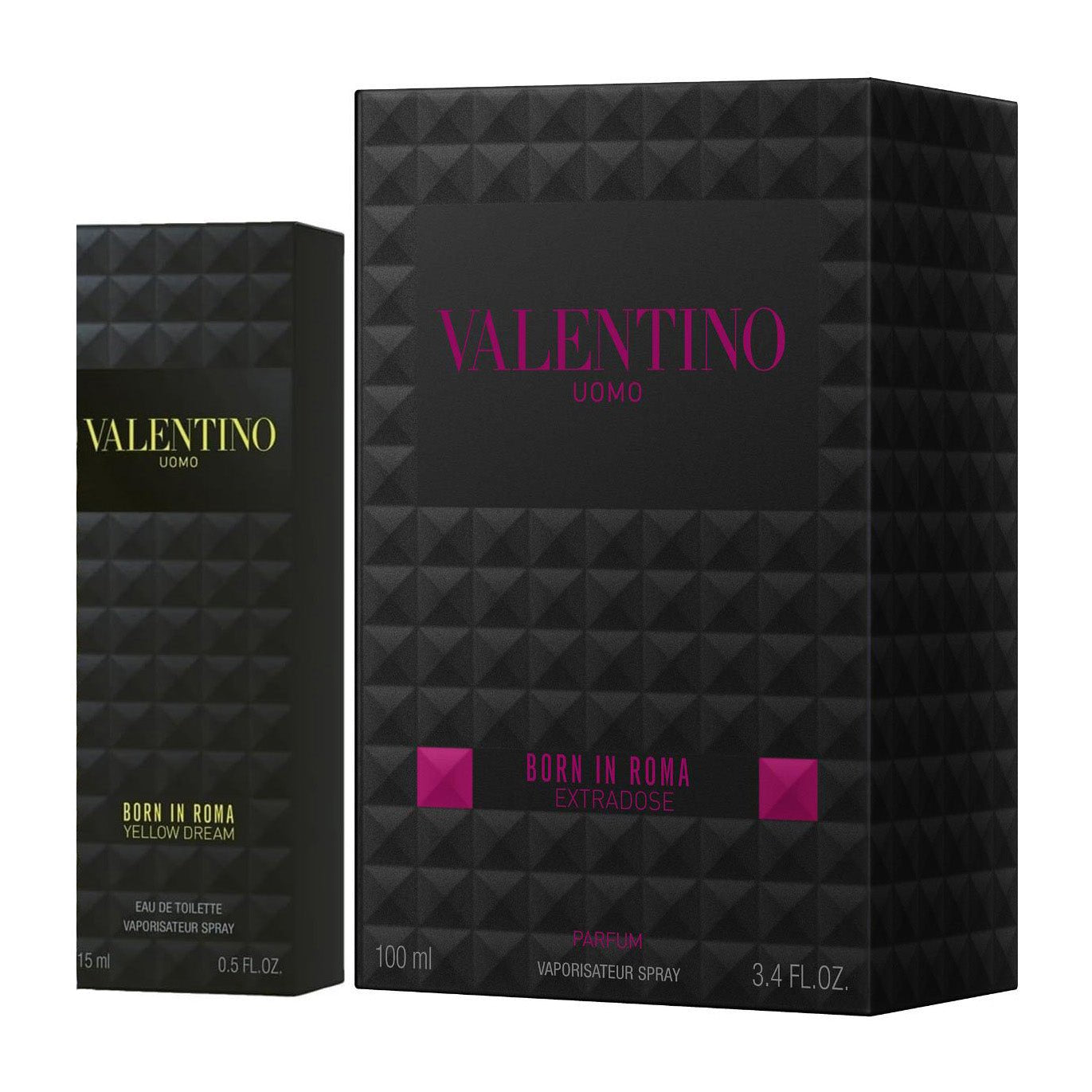 Valentino Uomo Born In Roma Extradose Parfum 100ml + Yellow Dream EDT 15ml For Men Gift Set - Bloom Pharmacy