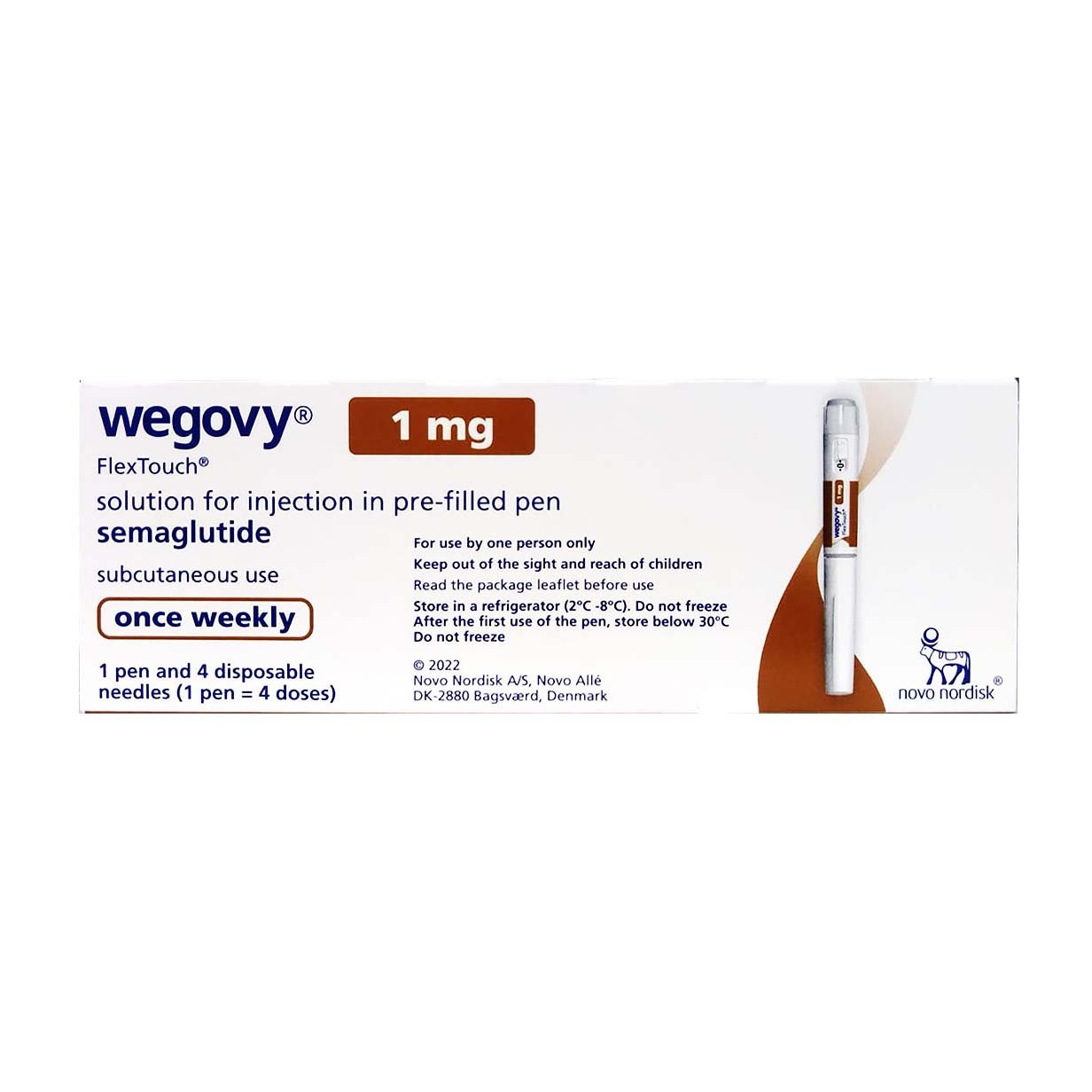 Wegovy 1 Mg / 3 Ml (1 Pen = 4 doses) - Bloom Pharmacy