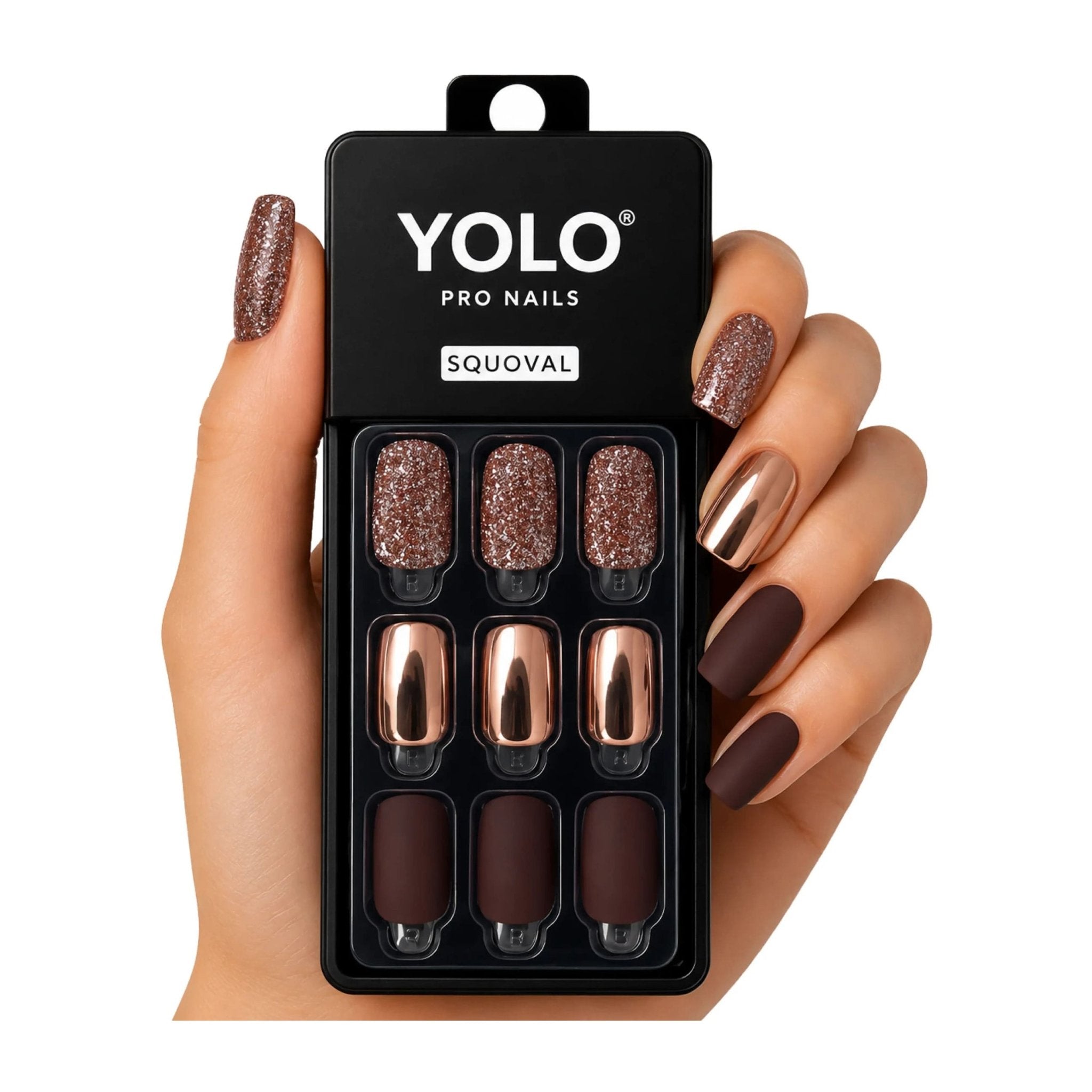 Yolo Squoval Short Pro Nails - SS-109-Copper Crush - Bloom Pharmacy