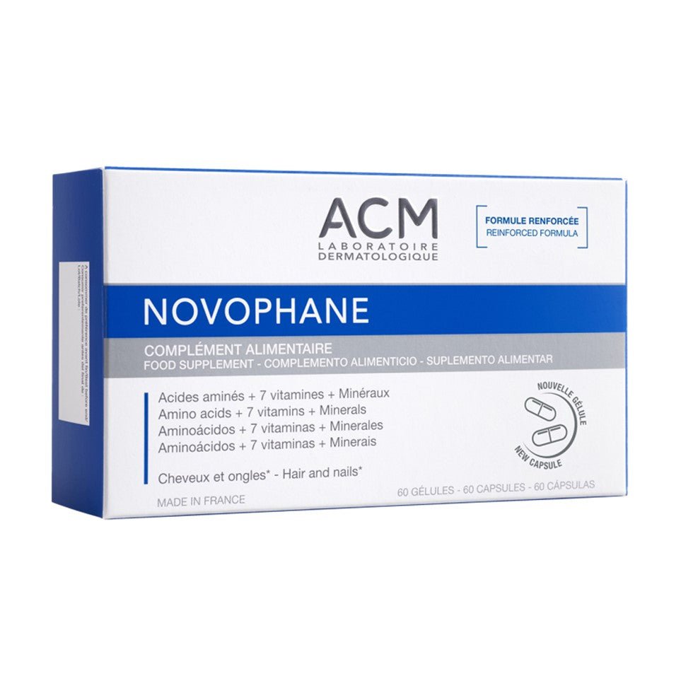 ACM Laboratoire Novophane Hair & Nails Food Supplement – 60 Capsules - Bloom Pharmacy