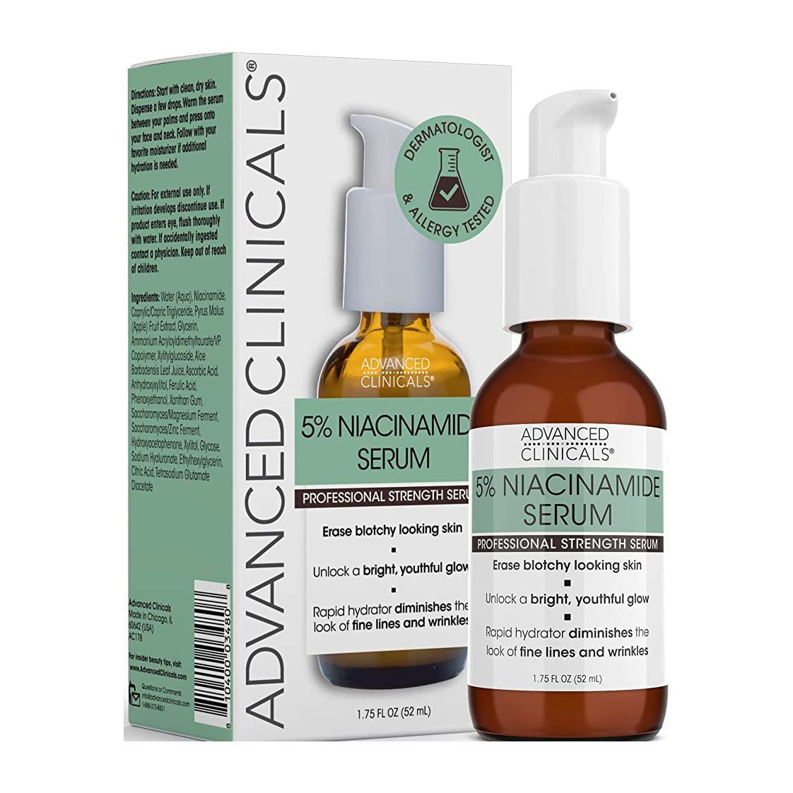 Advanced Clinicals 5% Niacinamide Serum - 52ml - Bloom Pharmacy