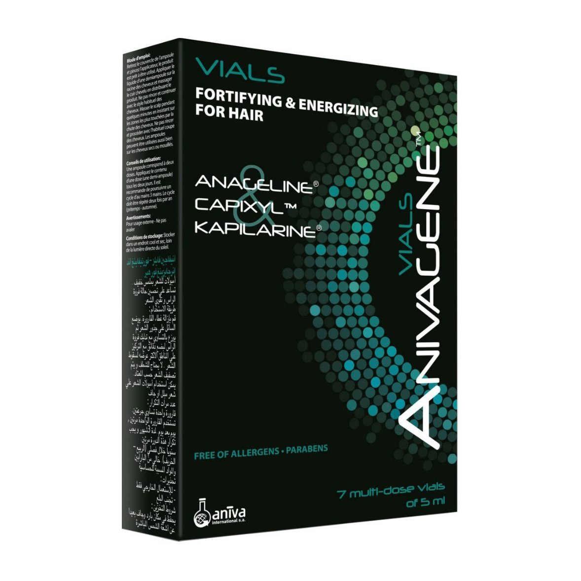 Anivagene Vials Fortifying & Energizing For Hair - 7 Vials X 5ml - Bloom Pharmacy