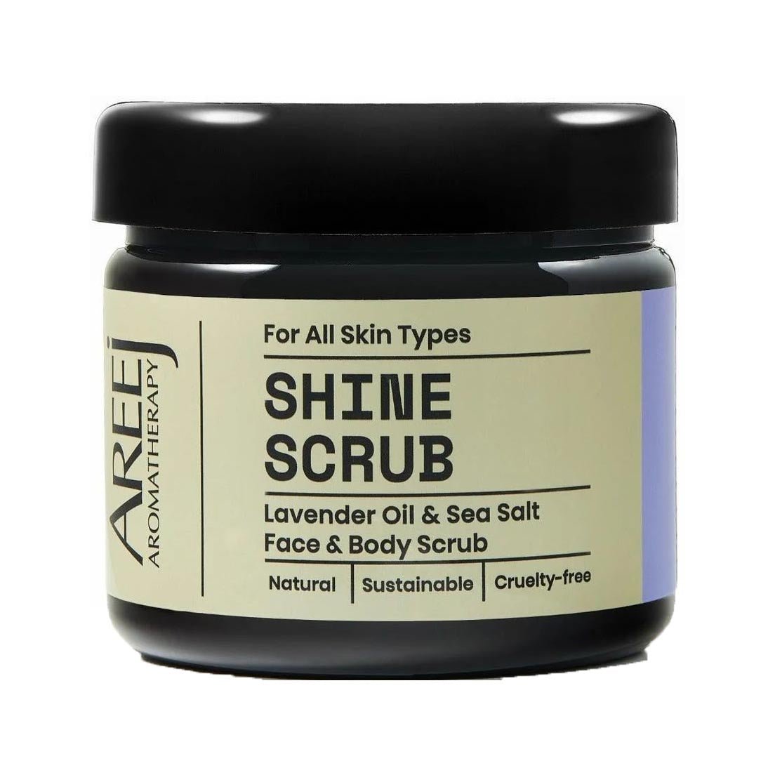 Areej Shine Lavender & Sea Salt Scrub – 250gm - Bloom Pharmacy