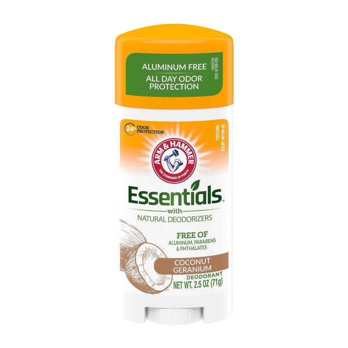 Arm & Hammer Essentials Natural Coconut Geranium Deodrant Stick - 71gm - Bloom Pharmacy