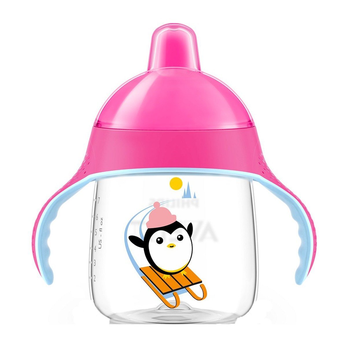 Avent Sip No Drip Spout Cup 12m+ - Pink - Bloom Pharmacy