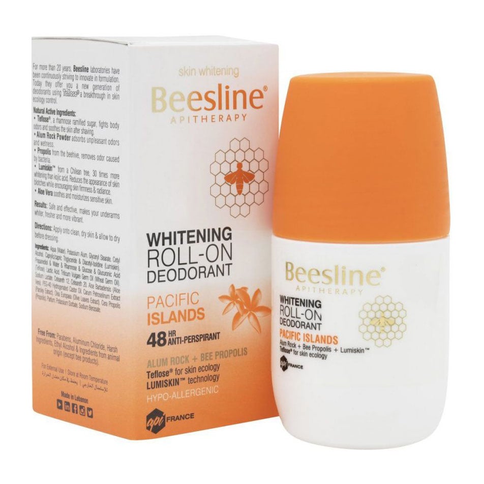 Beesline Whitening Pacific Island Roll-On Deodorant - 50ml - Bloom Pharmacy