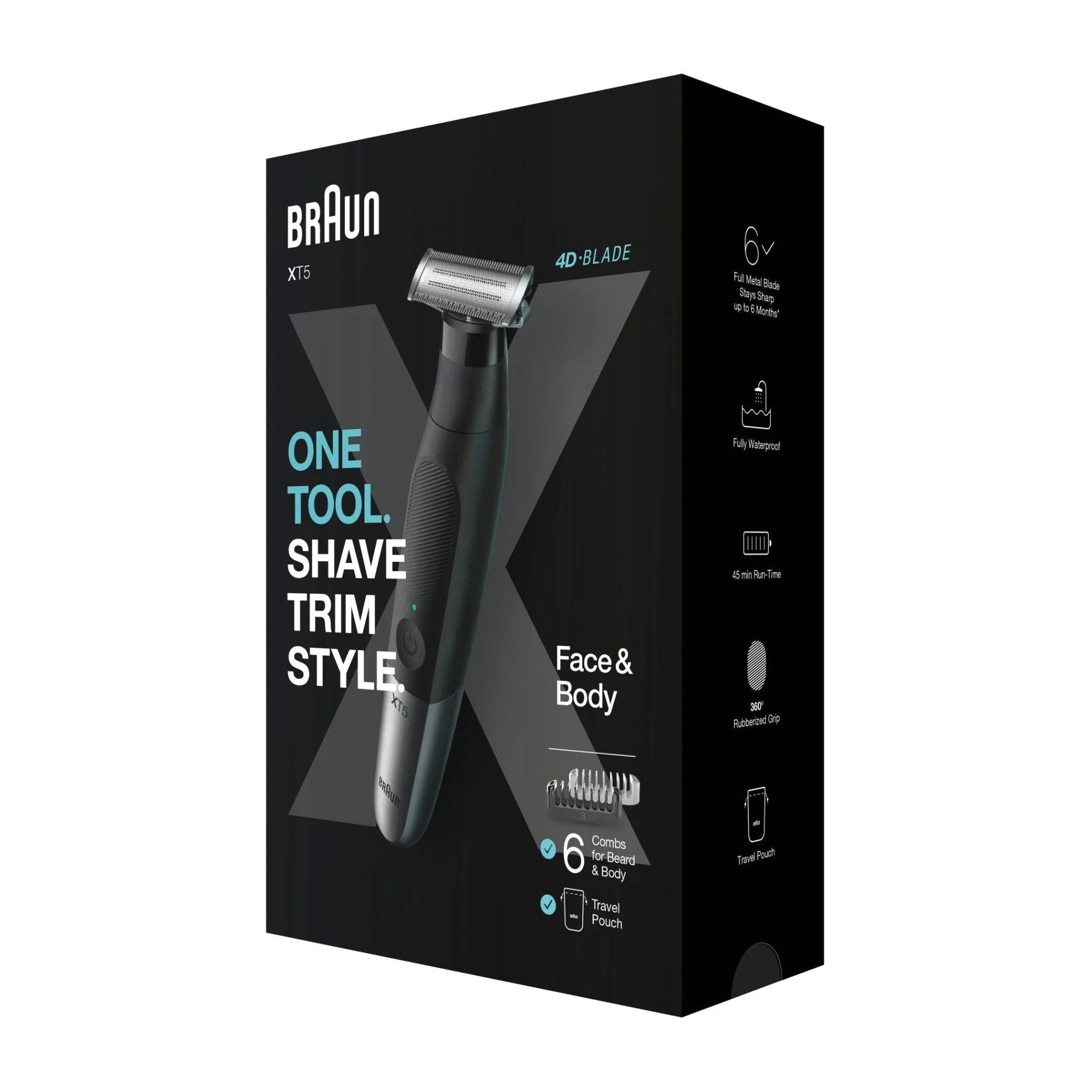 Braun Xt5 One Tool Shave Trim Style Face & Body – XT5200 - Bloom Pharmacy