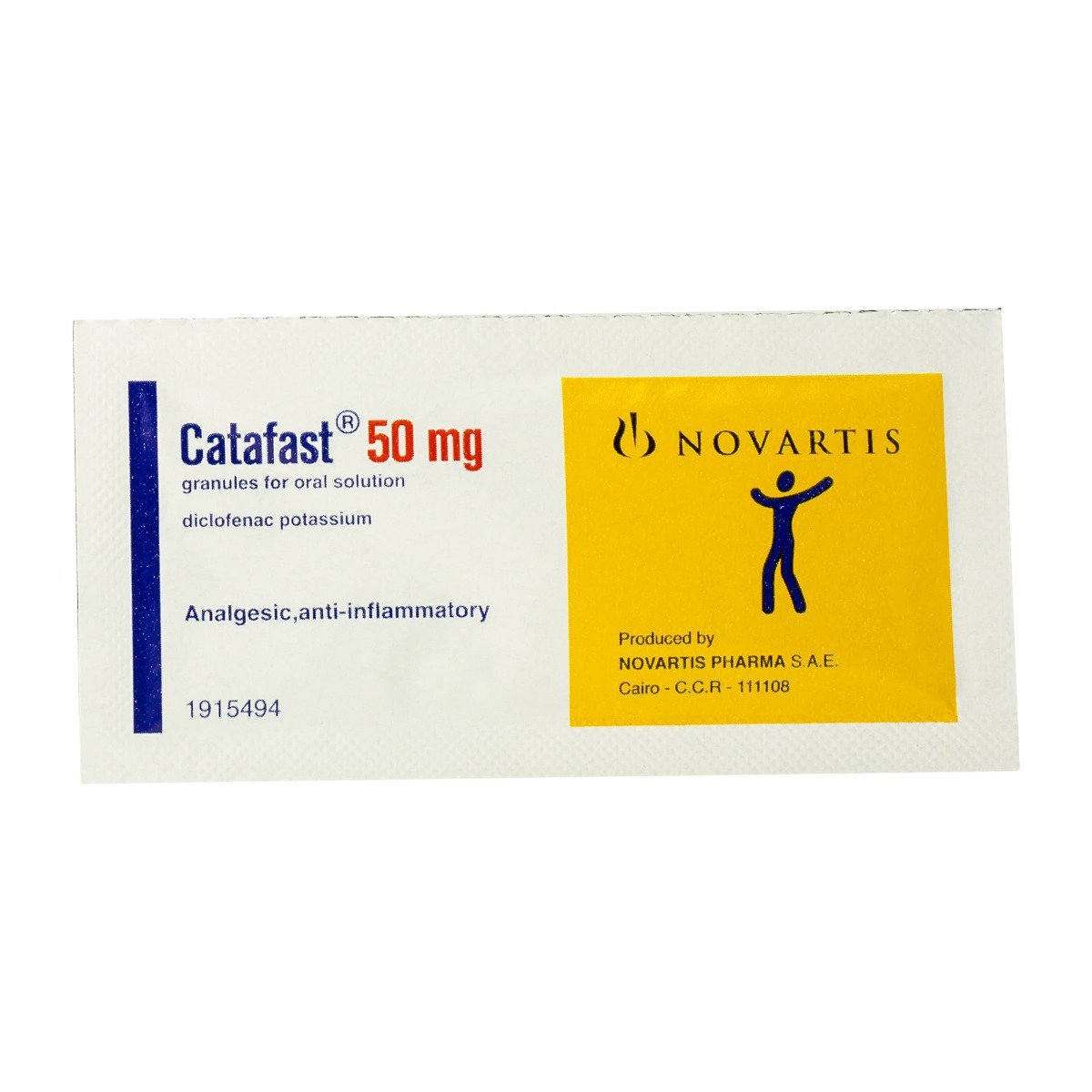 Catafast 50 mg Powder - 9 Sachets - Bloom Pharmacy