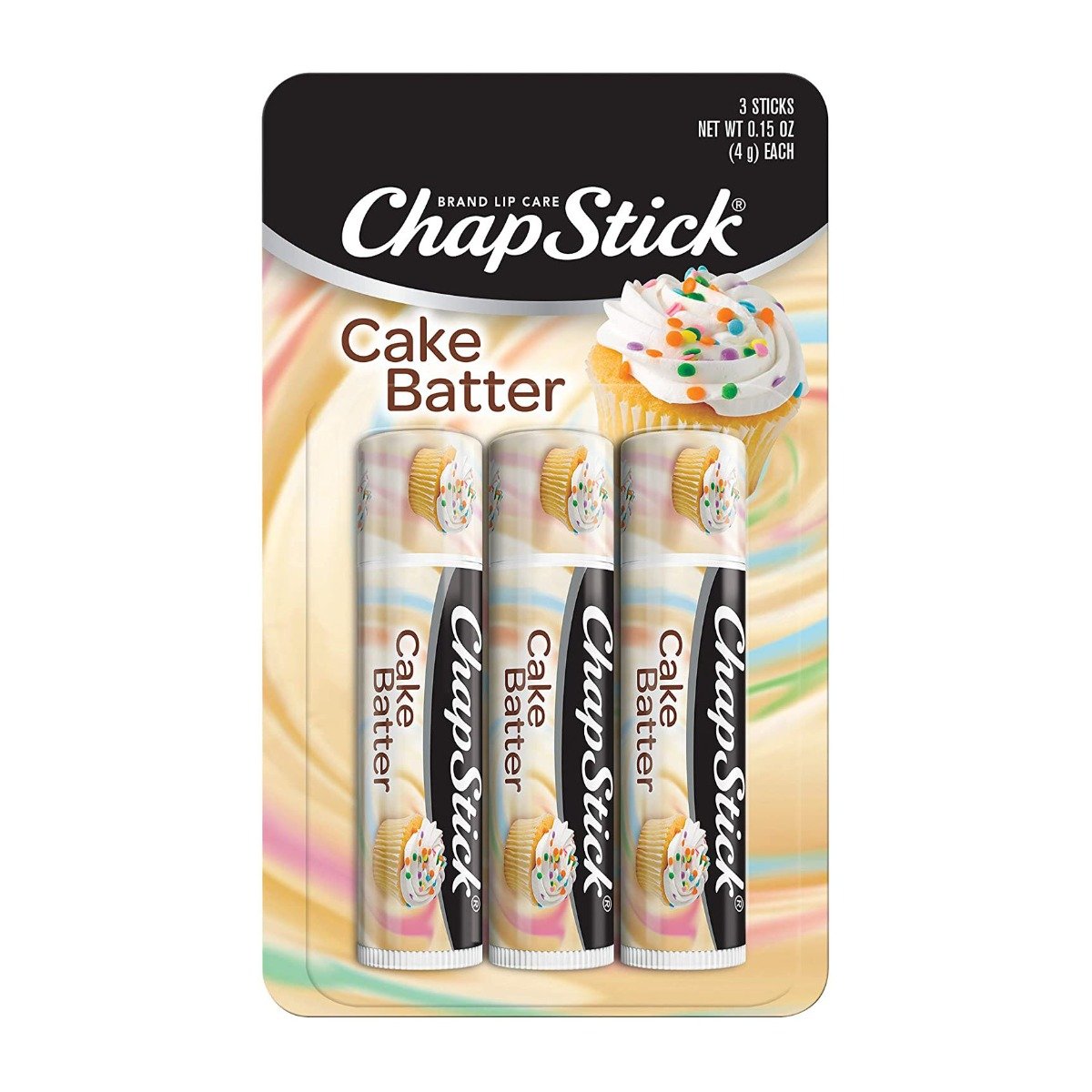 ChapStick Cake Batter Lip Balm - 3 Sticks - Bloom Pharmacy