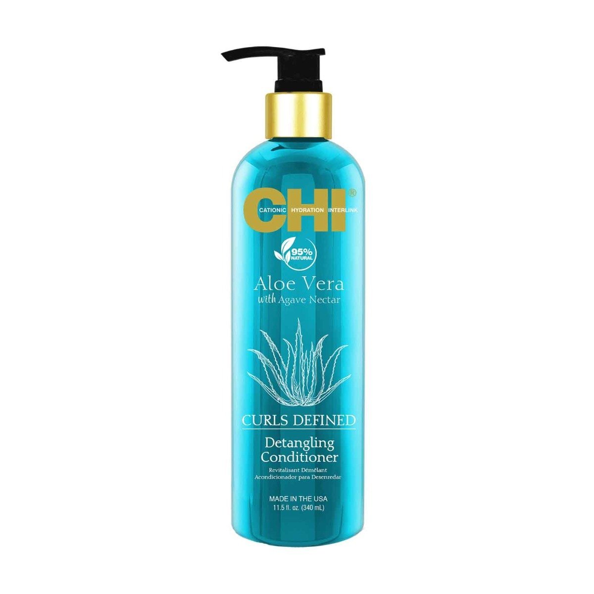 CHI Aloe Vera Curls Defined Detangling Conditioner - 340ml - Bloom Pharmacy