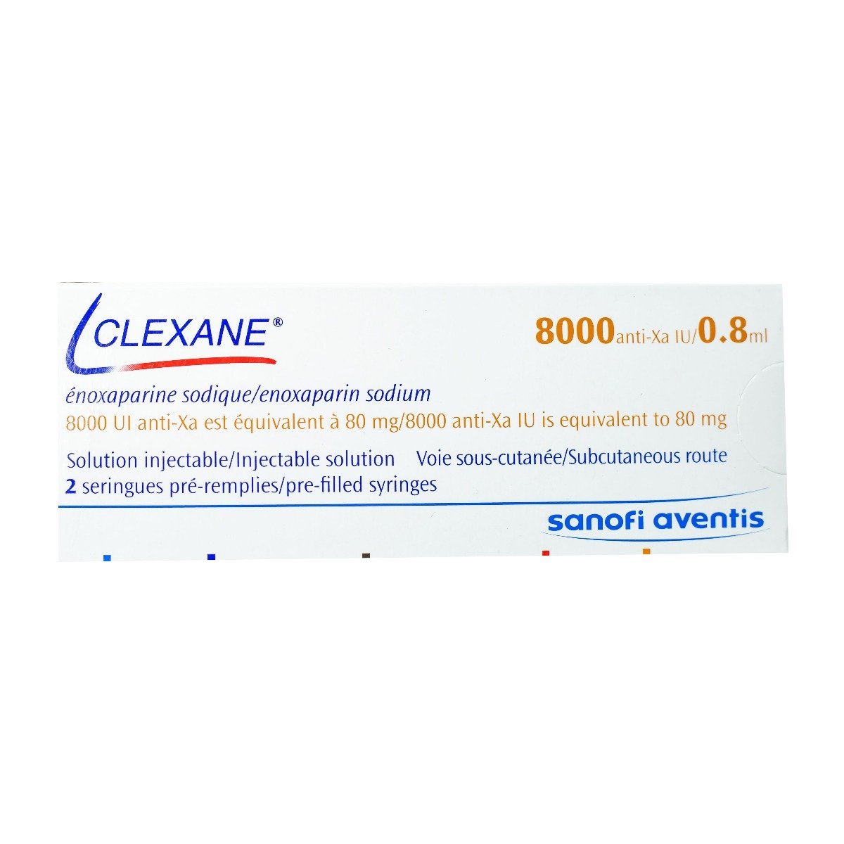 Clexane 80 mg-0.8 ml - 2 Syringes - Bloom Pharmacy