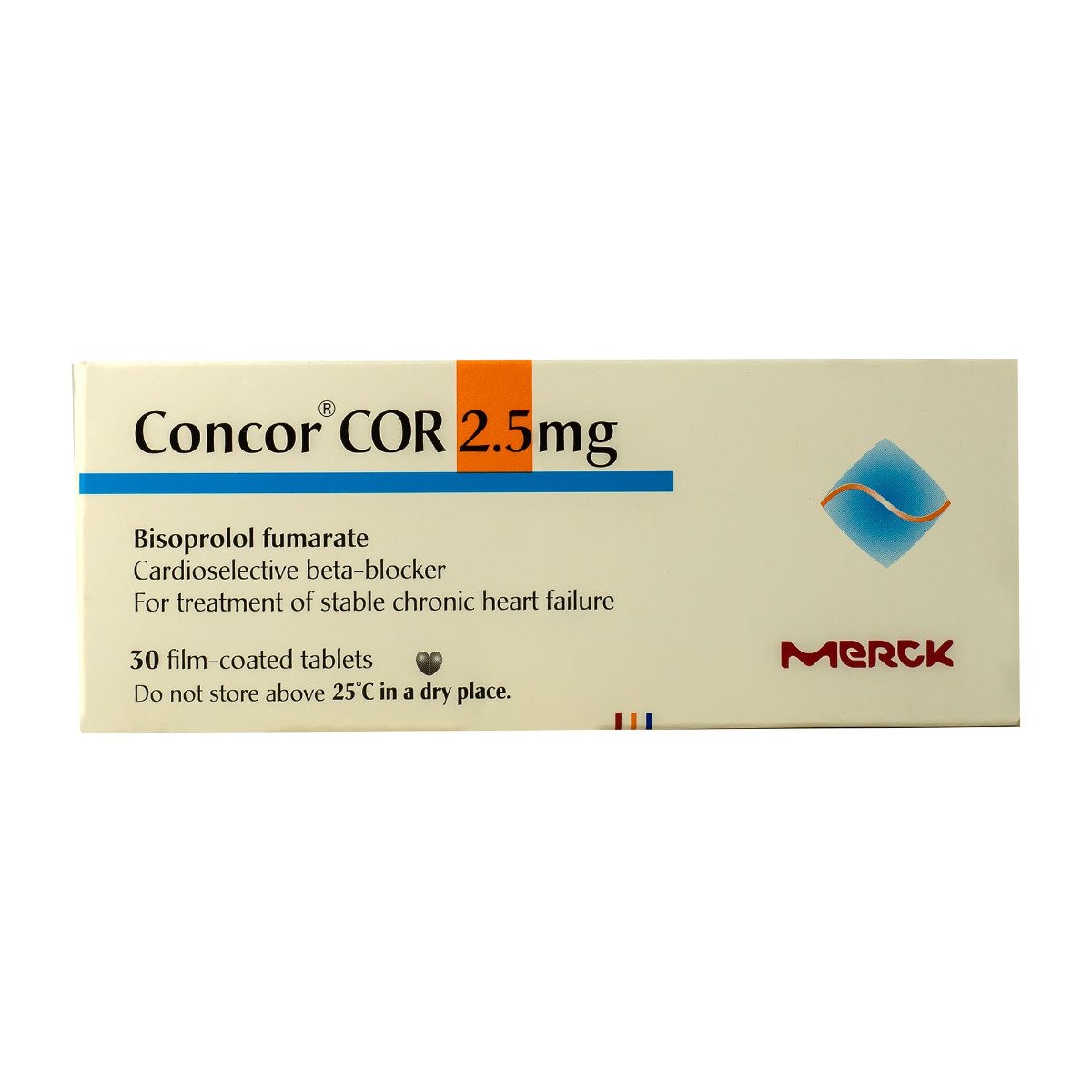 Concor COR 2.5 mg - 30 Tablets - Bloom Pharmacy