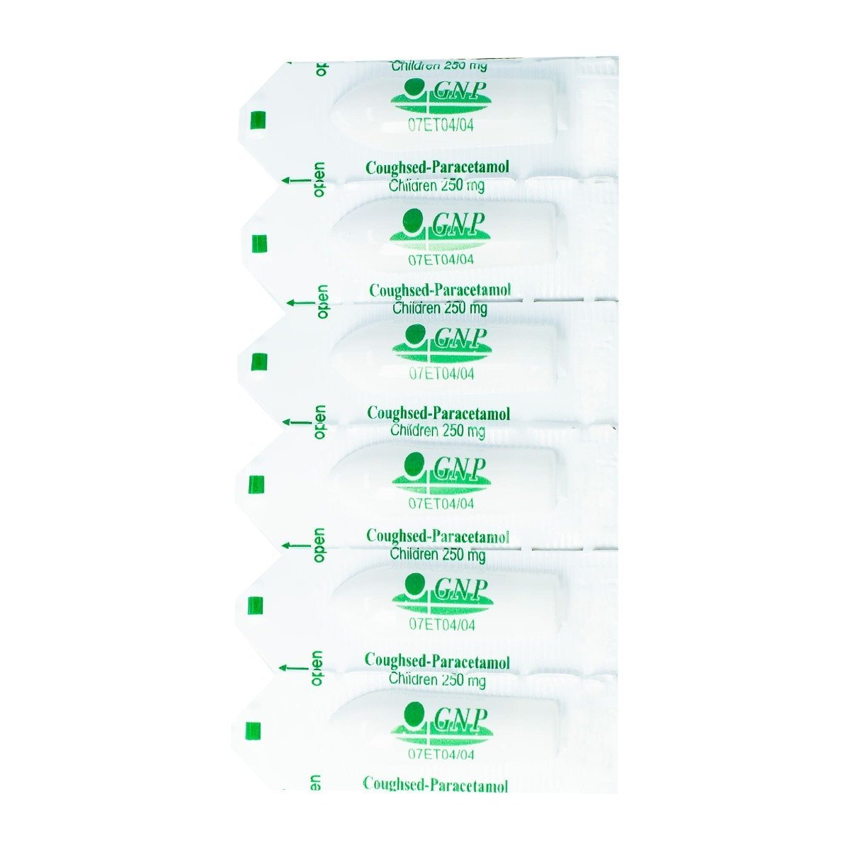 Coughsed Paracetamol Children - 12 Suppositories - Bloom Pharmacy