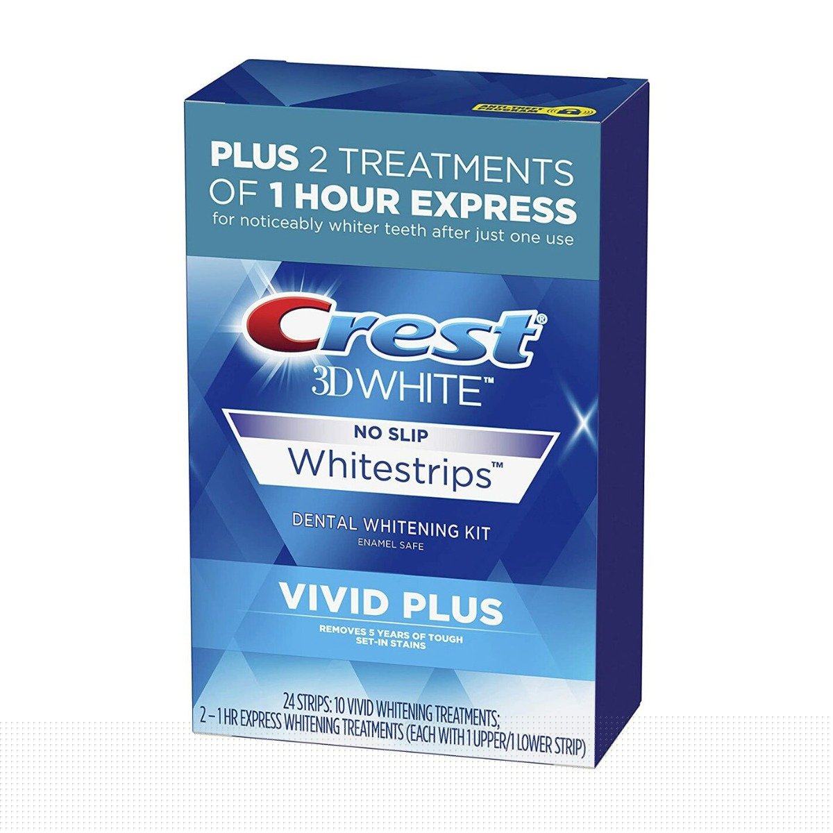 Crest 3D White Whitestrips Vivid Plus - 24 Strips - Bloom Pharmacy