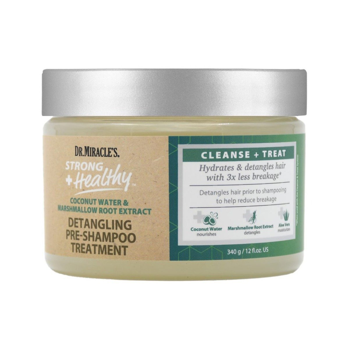 Dr. Miracle’s Strong + Healthy Detangling Pre-Shampoo Treatment - 340gm - Bloom Pharmacy
