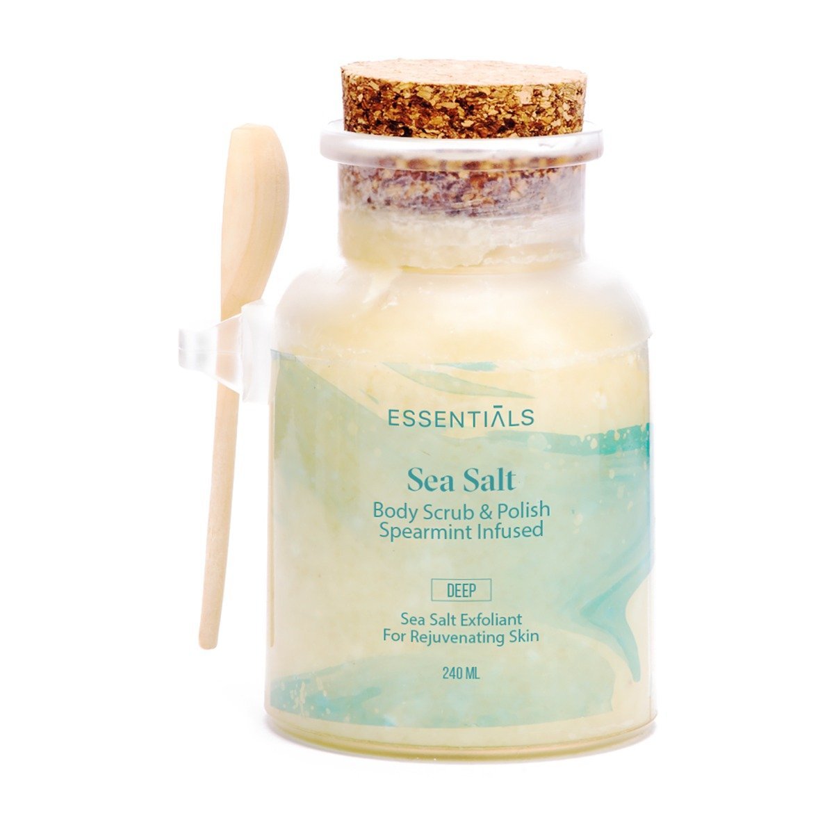 Essentials Sea Salt Body Scrub and Polish - 240ml - Bloom Pharmacy