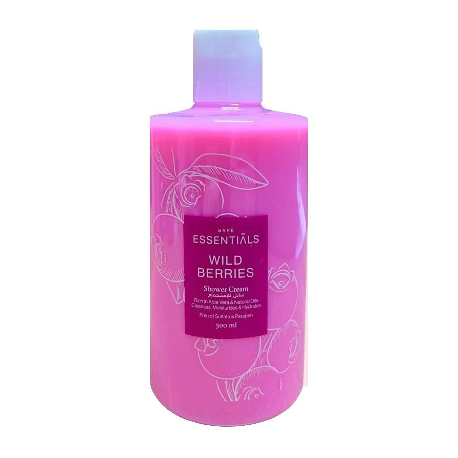 Essentials Wild Berries Shower Cream – 500ml - Bloom Pharmacy