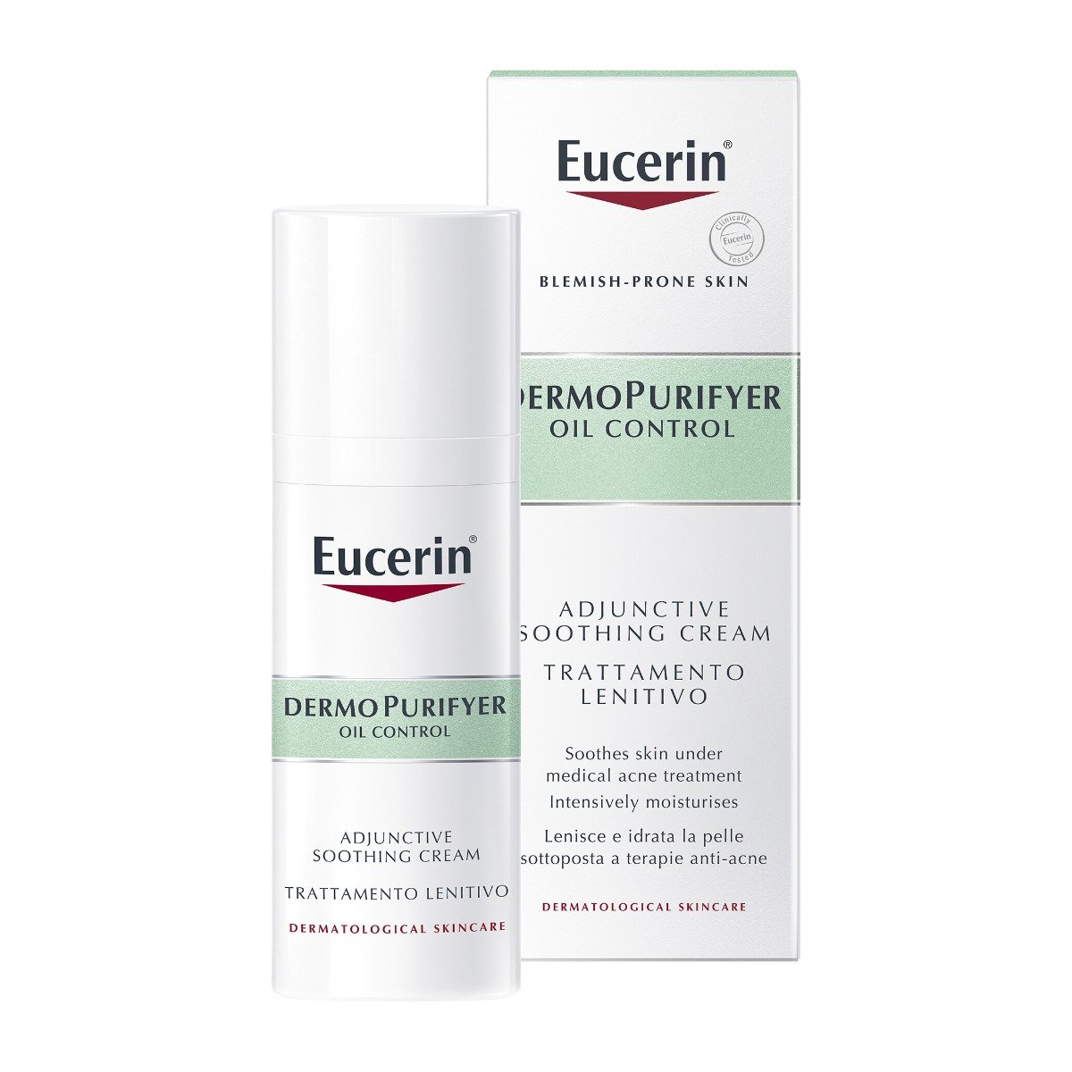 Eucerin Dermopurifyer Oil Control Adjunctive Soothing Cream - 50ml - Bloom Pharmacy