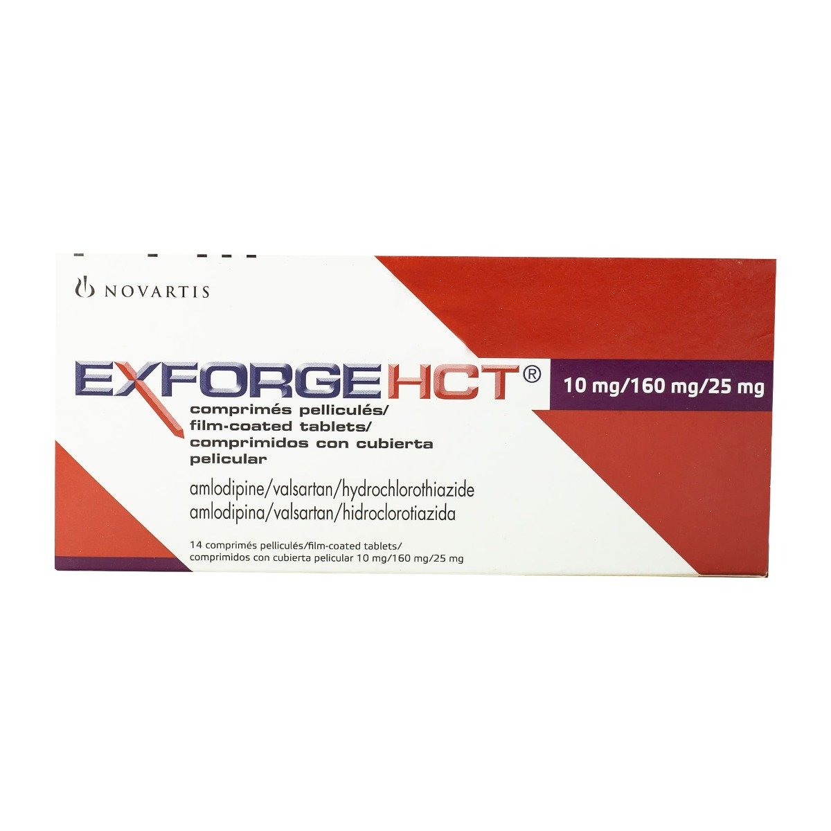 Exforge HCT 10 mg-160 mg-25 mg - 14 Tablets - Bloom Pharmacy