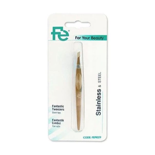 Fe Fantastic Tweezer Gold Plated Slant Tip - Bloom Pharmacy