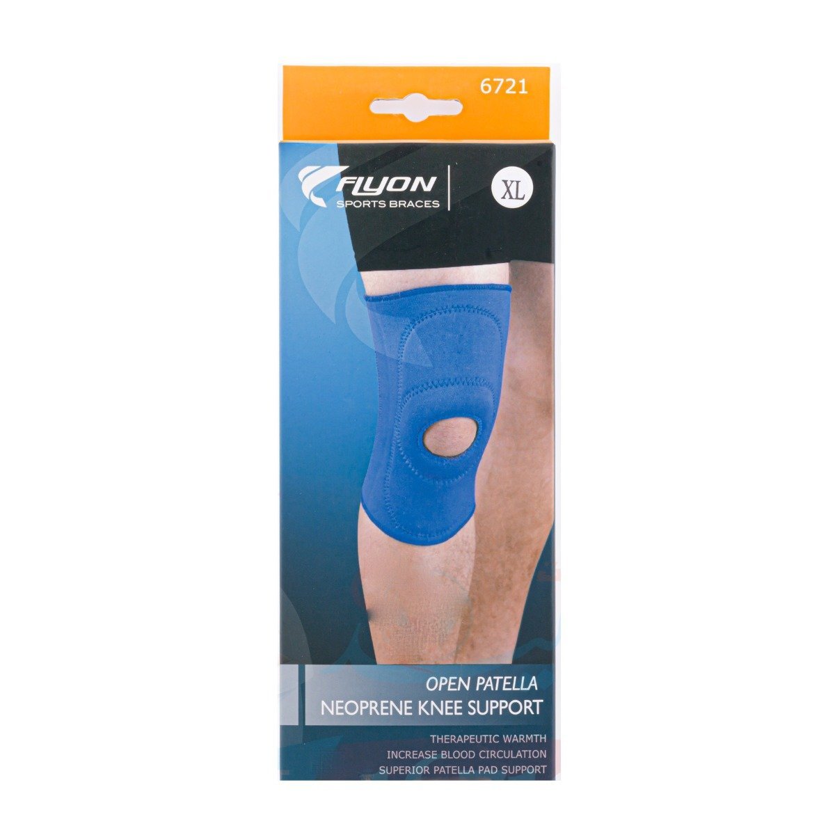 Flyon Open Patella Neoprene Knee Support Size (Xl) - Bloom Pharmacy