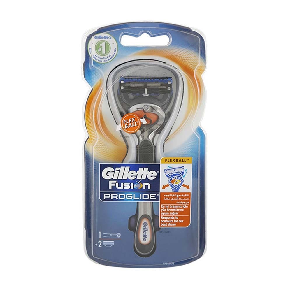Gillette Fusion Proglide Flexball Razor + 2 Blade - Bloom Pharmacy