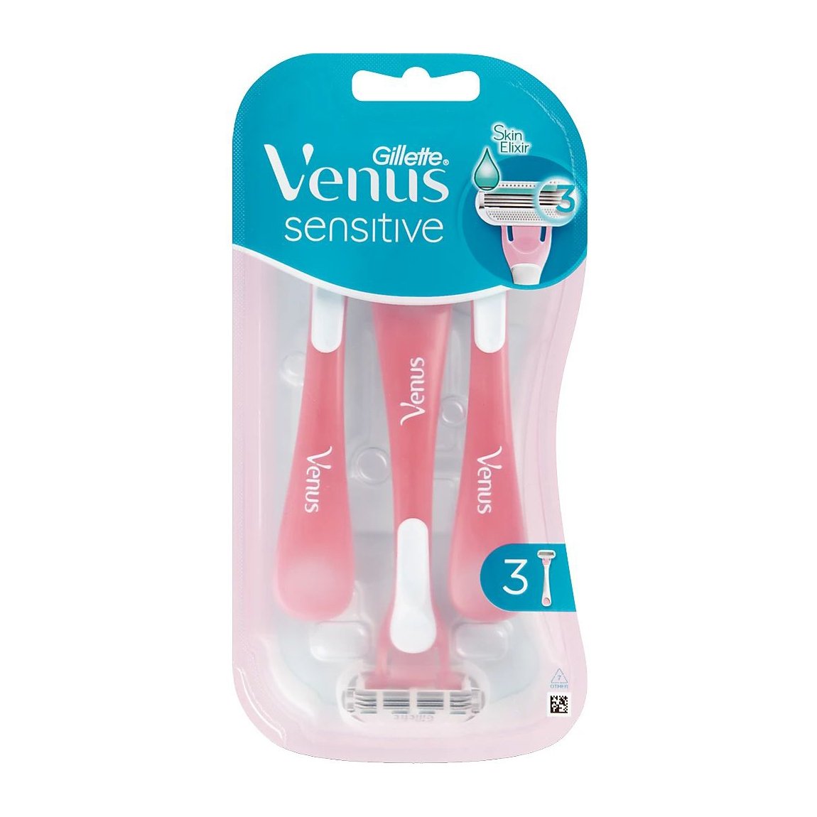 Gillette Venus 3 Sensitive Skin Elixir 3 Blades - Bloom Pharmacy